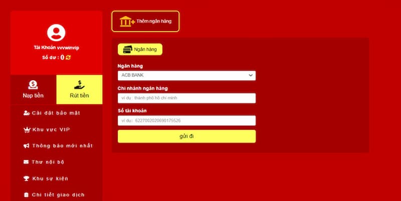 rút tiền VVVWIN Một số mẹo rút tiền siêu tốc, an toàn