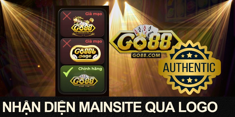 Nhận diện mainsite chính hãng qua logo